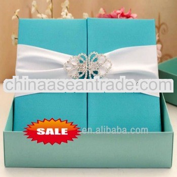 Elegant style cardboard wedding invitation gift sweet box