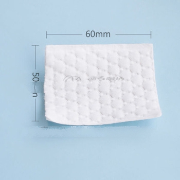 Embossing cosmetic square cotton pads