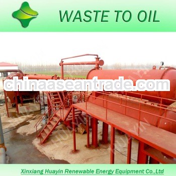 European 3 Standard No Pollution Use Waste Tyre Pyrolysis Oil To Diesel Machine