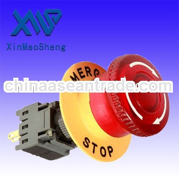 F16-A11(SPDT) Maintained E-stop switch With warning LED E-stop Emergency Stop Switch with illuminate
