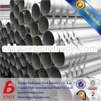 FOB Tianjin high quality pre galvanized steel pipe