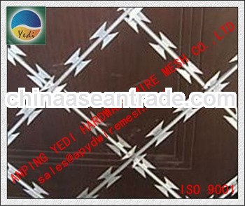 Factory!!!!!!!!!! Razor Barbed Wire Fence/Razor blade wire mesh for protection