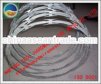 Factory!!!!!!!!!! galvanized concertina razor wire for military