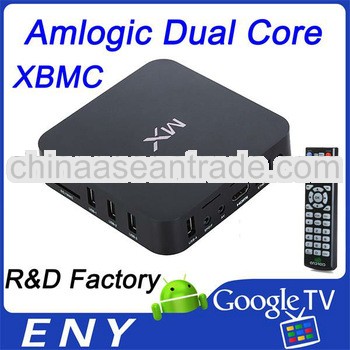 Factory supply amlogic 8726 MX cortex a9 Netflix xbmc tv box dual core android 4.2.2 Jelly Bean full