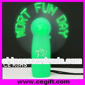 Fan with led slogan