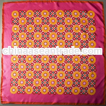 Fashion 100% silk twill scarves