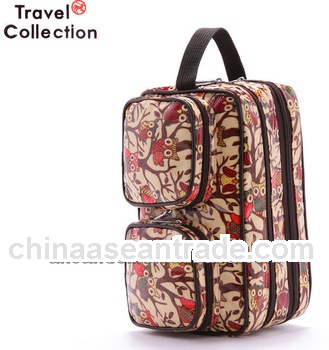 Fashion OWL modella large travelling cosmetic bag/toiletry bag supplier from china