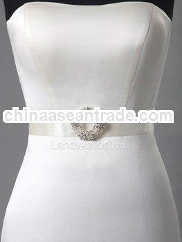 Fashion Silver Crystal Shape Of Floral Hoop Beaded Belts