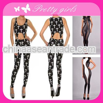 Fashion Style Wholesale Women Sexy Vinyl Catsuit