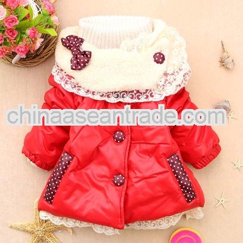Fashion baby outwear winter girls jacket