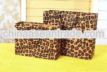 Fashion brown paper gift bags accept customized