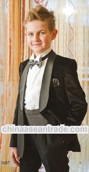 Fashion design little gentleman fashion tuxedo for boys