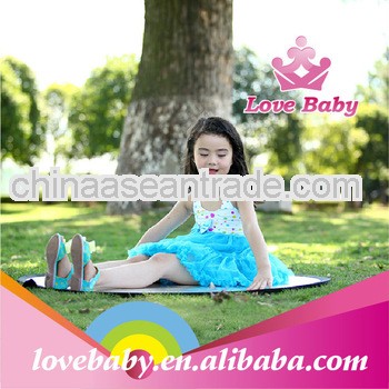 Fashion girls summer dress backless baby halter dress