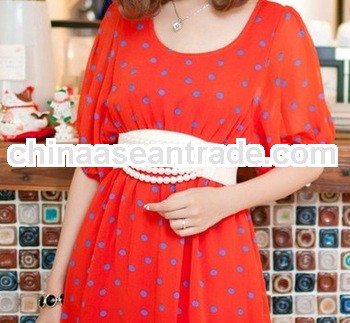 Fashion ladies' fabric bead belt