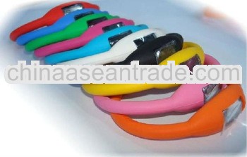 Fashion silicone minus ion sports watch