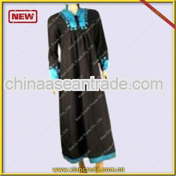 Fashionable 100% Polyester with dobby abaya KDTE006