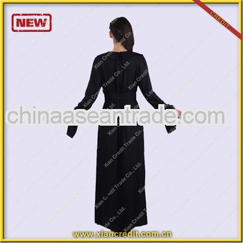Fashionable Bamboo fiber jeans navy abaya KDTE005-2