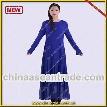 Fashionable solid color women abaya KDTE009