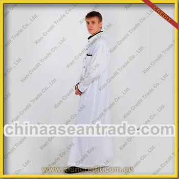 Fashionable white arab robes with soft collar