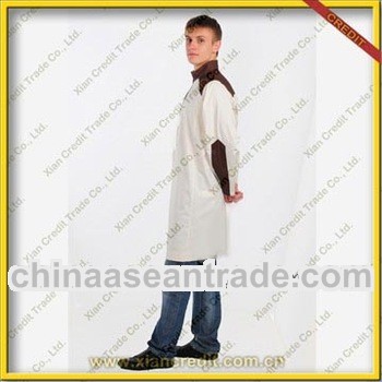 Fashionable white cotton kurta for men with soft collar
