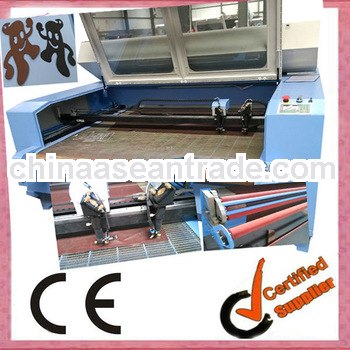 Fast auto feeding and cutting laser leather engraving machine
