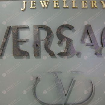 Finished Painting Metal word Sign