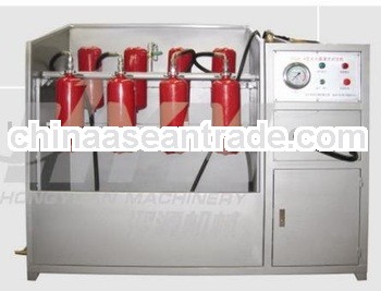 Fire extinguisher test pressure machine