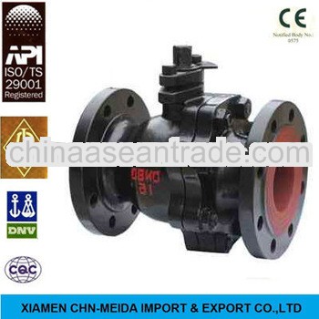 Floating Flange End Two Pieces Type Cast Iron Ball Valve