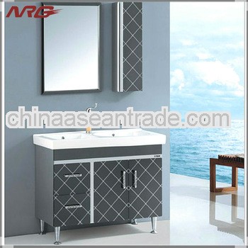 Floor standing stainless steel bathroom cabinet