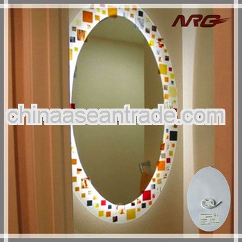 Fog free mirrors with illuminated bathroom mirrors