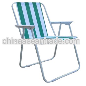 Foldable spring beach chair