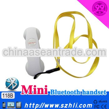 For girls specially super mini rubber coating candy color volume adjustable universal bluetooth mobi