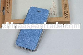 For iPhone 5S Silk Leather Case, high quality leather case cover for iphone 5s