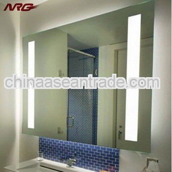 Frameless bathroom mirror for hotel