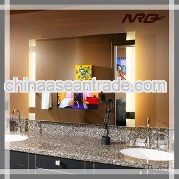 Frameless tv mirror