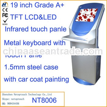 Freestanding Kiosk with keyboard