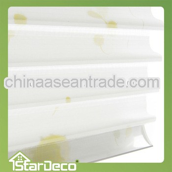 French windows Sheer Shangri-La roller blinds