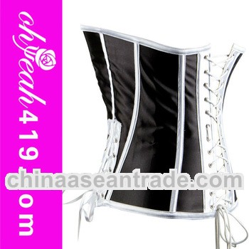 Front zipper corset tops waist training wholesale corset