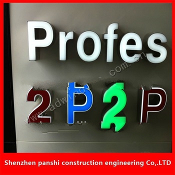 Frontlit Stainless Steel Advertising LED Channel Letter