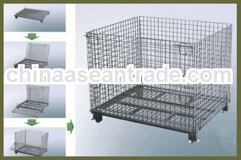 Galvanized industries warehouse folding cage