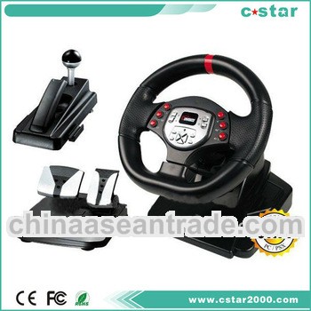 Game steering wheel with vibration for PS3/PS2/PC 3in1