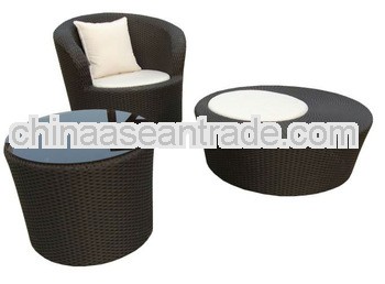 Garden furniture coffee table and chair and ottoman (DW-AC092+DW-GT27)
