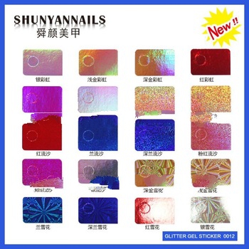 Gel hologram Sticker nail foil sticker