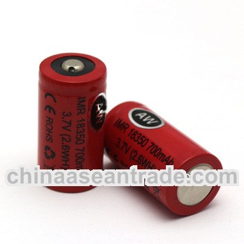 Genuine AW battery IMR 18350 battery high drain batteri for widly use