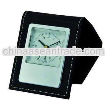 Genuine Leather Decorative Mini Clock Azan Time
