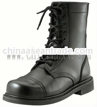 Genuine leather rubber sole tactical boots