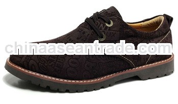 Genuine leather upper pigskin lining men shoes china manufacturer