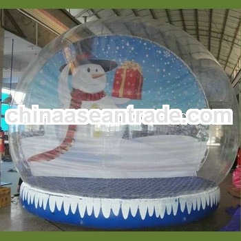 Giant Inflatable Human Snow Globe for Chritmas Decoration