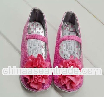 Girls Flat Shoes With Big Flower