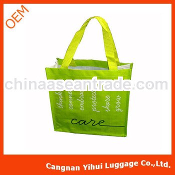 Glossy Lamination pp woven bag with zipper